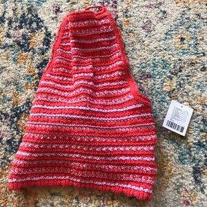 Urban outfitters knitted tie crop top